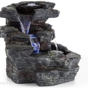 Blumfeldt Rochester Falls Fontanna Ogrodowa Ipx8 6 W Tworzywo Polyresin 3 Diody Led Imitacja Kamienia